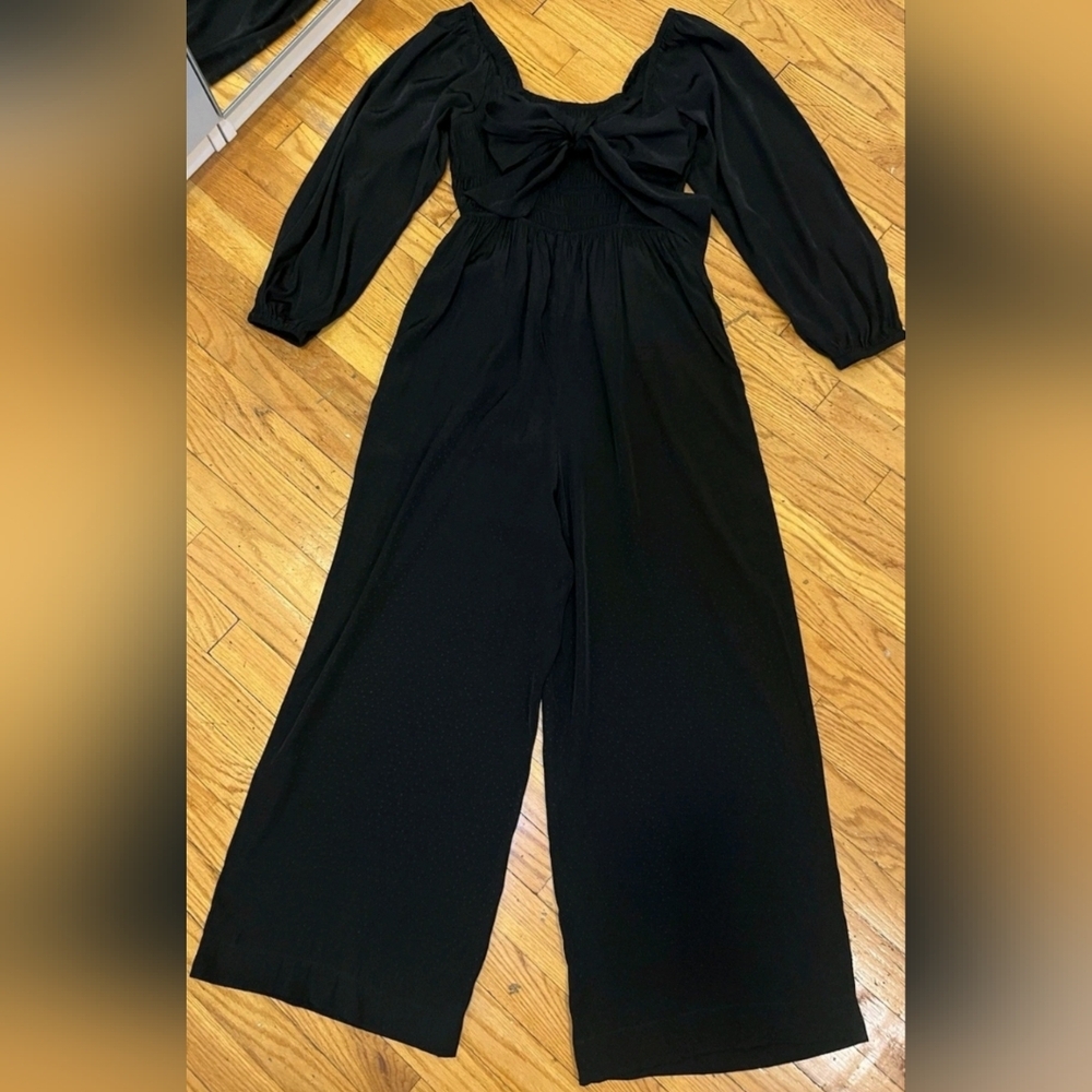 Madewell Elegant Black Long Sleeve Jumpsuit - Picture 4 of 13